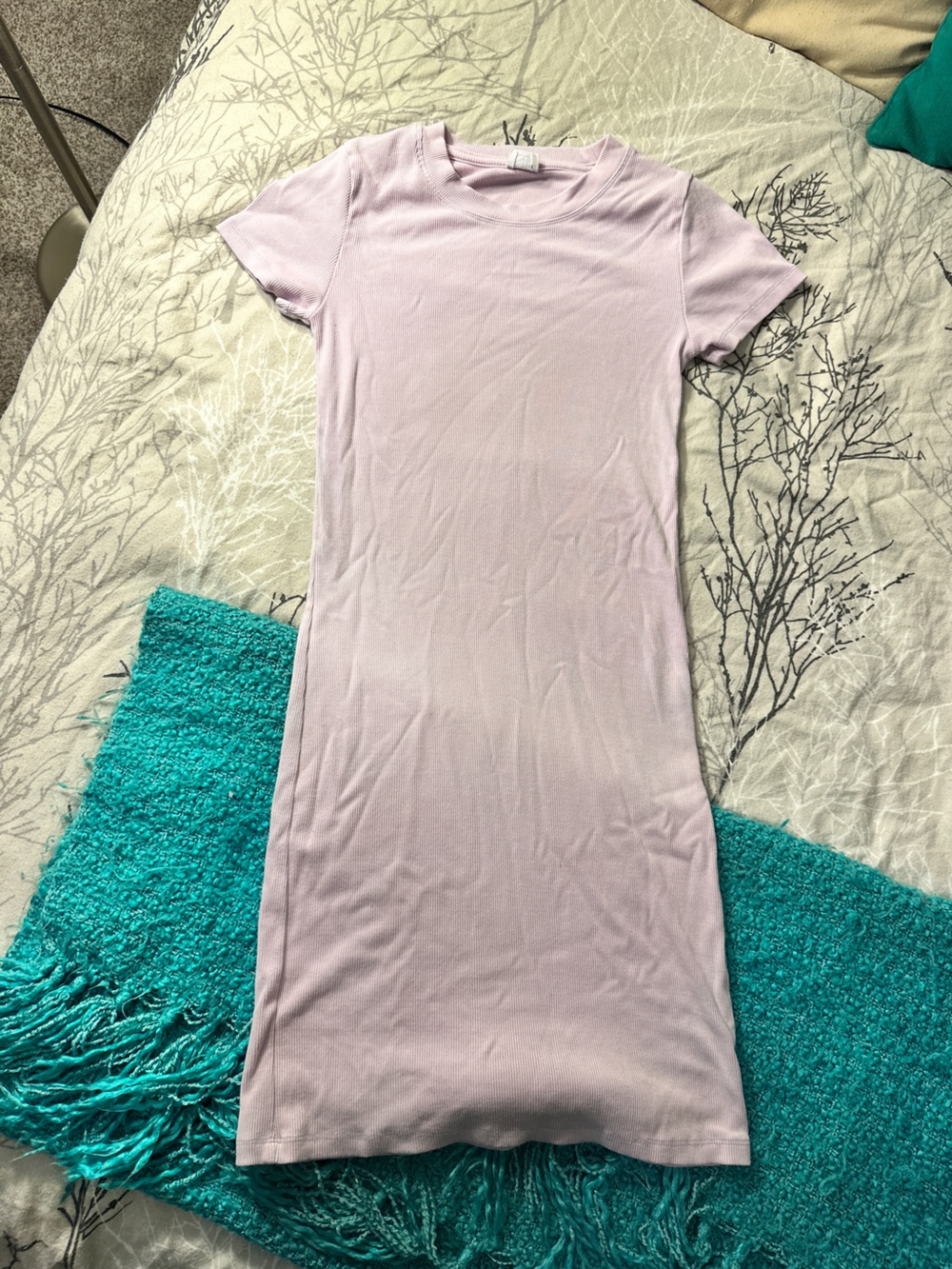 Wilfred Short Sleeve Knit Bodycon Dress - Soft Lavender